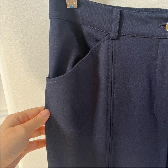 St. John Collection Straight Leg Pants in Navy 14 - Picture 8 of 13